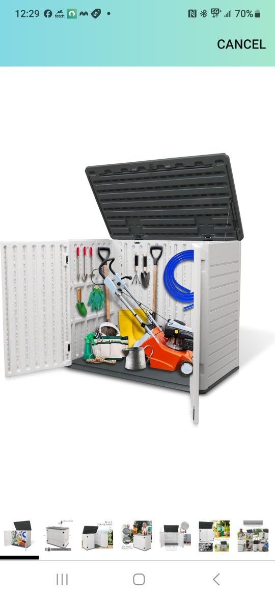 Outdoor Resin Tool Shed