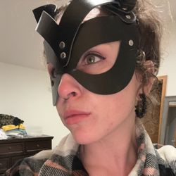 Cat Pleather Mask