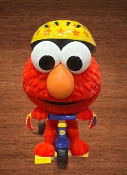 FUNKO POP RIDES SESAME STREET ELMO ON TRIKE FLOCKED.4”VINYL FIGURE