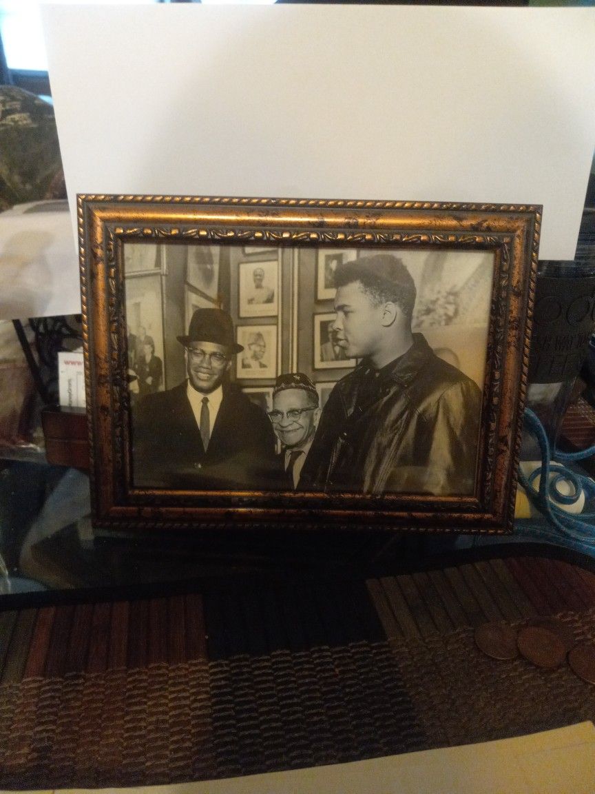 Post Card Of: Malcolm X, Lewis H. Michaux And Cassius Clay Aka Muhammad Ali
