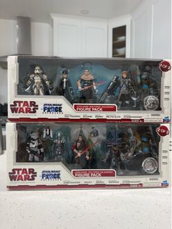 2009 Hasbro Star Wars Legacy The Force Unleashed Figure Pack 1 & 2 Toys R Us