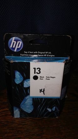 HP black ink # 13 brand new priced at $28.99 before tax in stores.