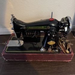 Ambassador Sewing Machine Model 1953 Made In Japan 