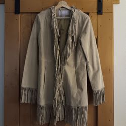 Vintage Fringe Leather Jacket