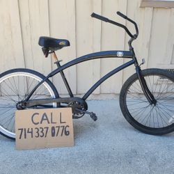 Men's 26 Inch Skull X Bones Beach Cruiser