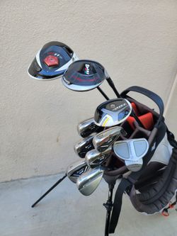 Taylormade M4 & R11s Golf Club Set Right Handed W/TaylorMade Stand Bag