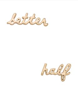 Kate Spade “Better Half” Stud Earrings $48
