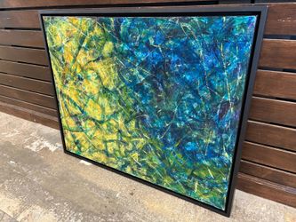 “Celestial Mapping” Original Abstract Painting by Ruby Lindner