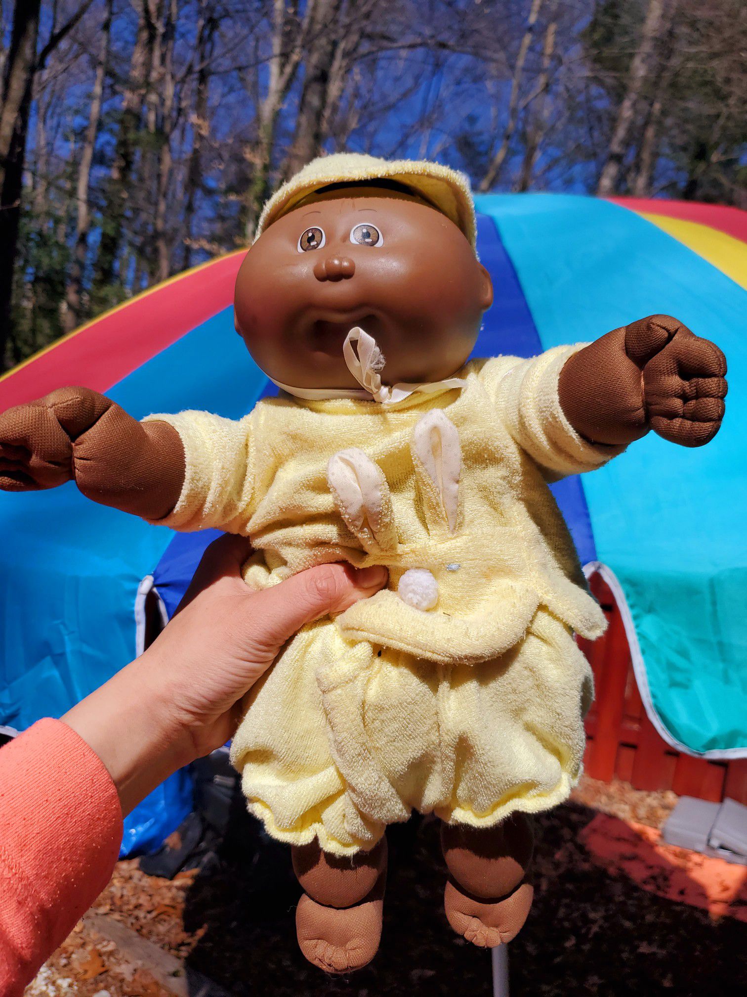 SIGNED Vintage AFRICAN AMERICAN CABBAGE PATCH DOLL
