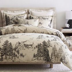 Pottery Barn Rustic Forest Duvet Cover