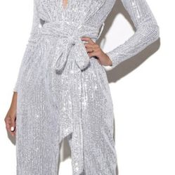 Beautiful Long Sleeve Sequins Jumpsuit