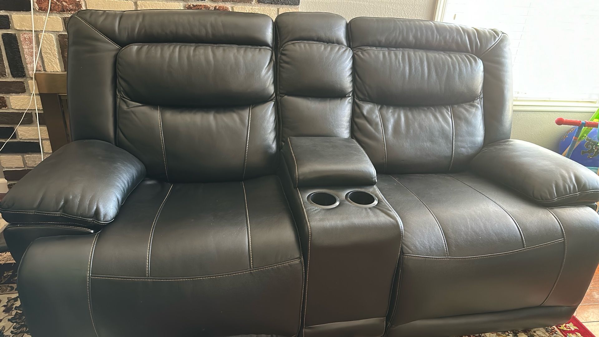 Black Leather Couches Electric 