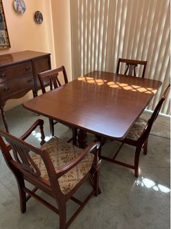 Vintage 7 piece solid wood dining set