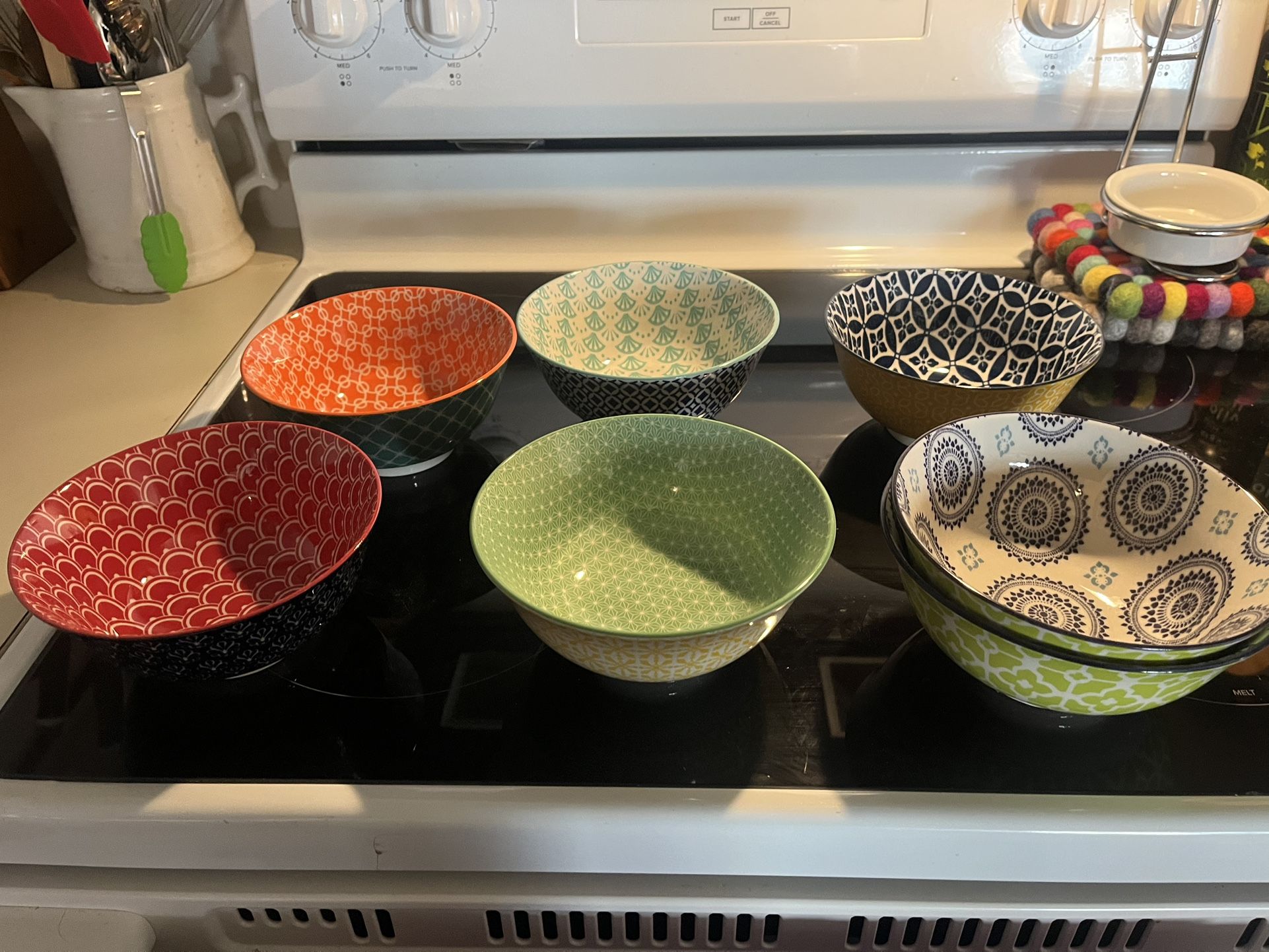 Multicolor Medium Bowl Set