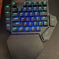 Redragon K585 DITI Wired One-Handed RGB Mechanical Gaming Keyboard