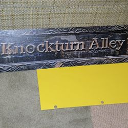 Harry Potter Knockturn Alley Sign Tin 16" X 4"