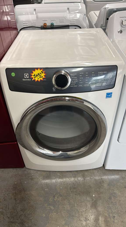 Electrolux Front Load Steam Dryer – Stackable, White