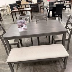 6 pc dining set table