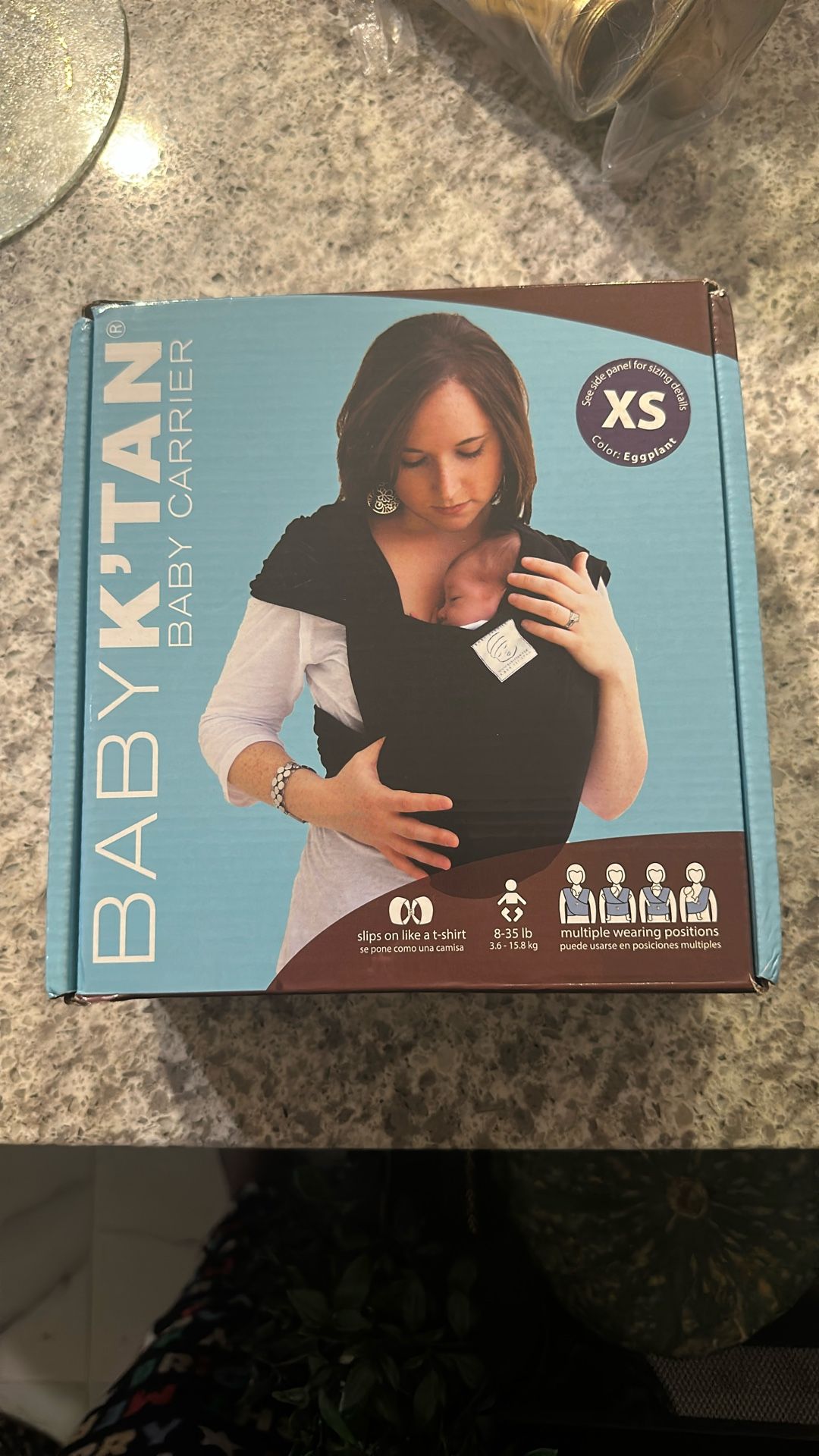 Baby k’tan Baby Carrier. Slip On Like T Shirt