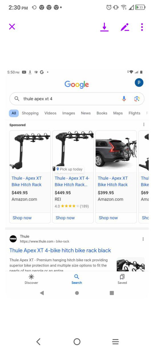 Thule Bike Rack 