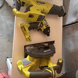 Ryobi One Tools. 