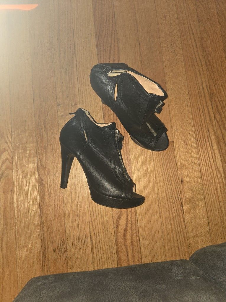 Open Toed Boot Heels