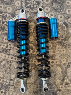Atv Shock Absorbers Pair Blue Anodized