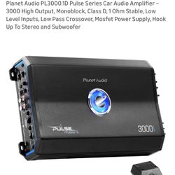 Planet Audio PL3000.1 Pulse Series
