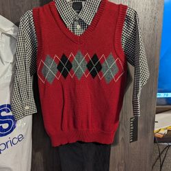 Boys vanHeusen 3 Piece Dress Suit Size 5