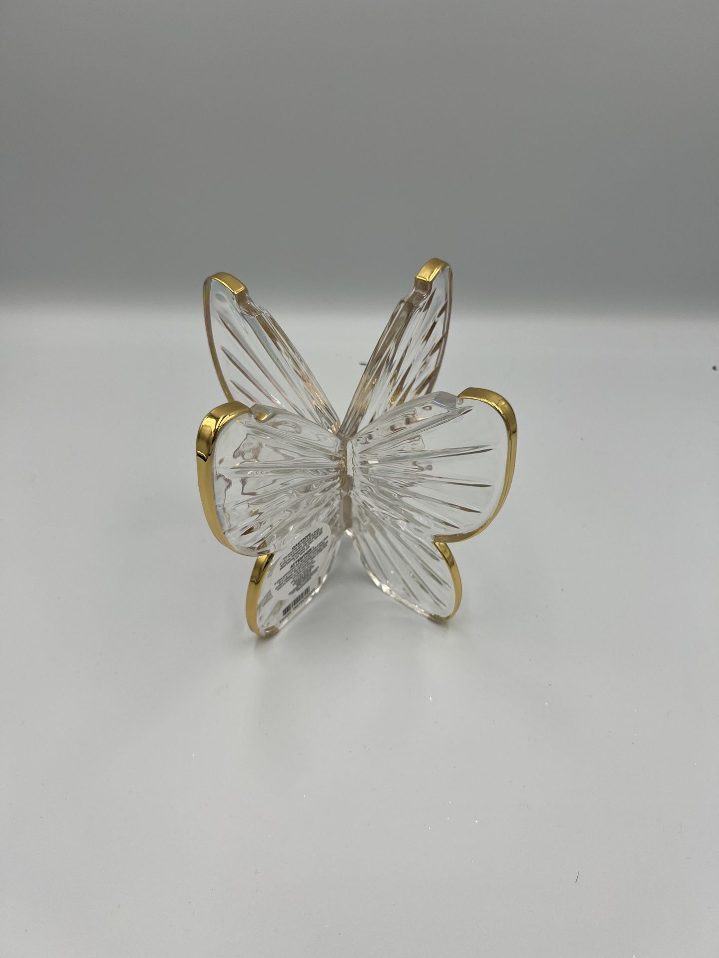 Bath & Body Works Candle Holder GLASS BUTTERFLY LARGE 3-WICK CANDLE
