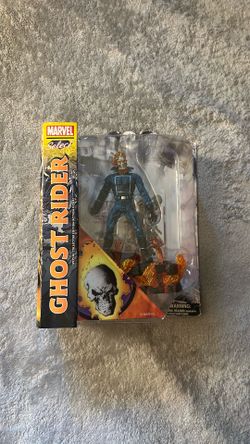 Marvel Select Ghost Rider Action Figure with Flame Base Diamond Select Collectible