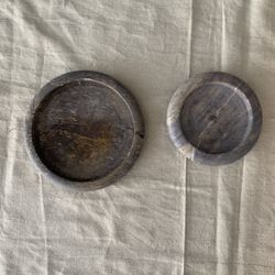 Marble trays/candle holders