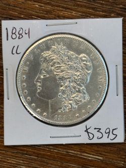 1884-CC Morgan Dollar BU Carson City Silver $1 Strong Strike