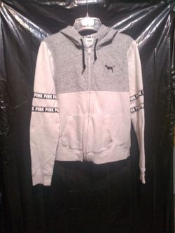 Victorias Secret PINK Colorblock Perfect Full Zip Hoodie. Size L.