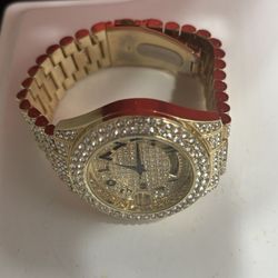 Luxury iced out watch