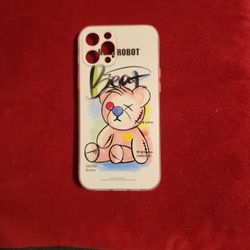 iPhone 12 PRO MAX Case Cartoon Bear Animal Pink
