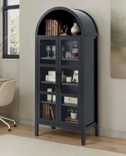 Black Accent Arch Cabinet Brand New In Box