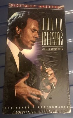Julio Iglesias VHS Tape Live In Jerusalem Sealed