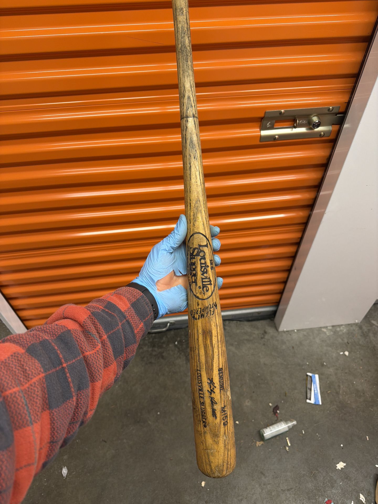 Vintage Louisville Slugger M159 Wood Baseball Bat Flame Tempered 34”