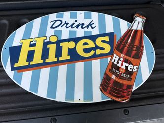 Hires rootbeer tin sign 27x18