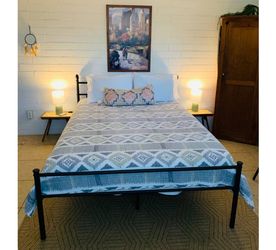 Queen Metal Bed frame & Mattress