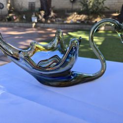 Mid-Century Murano Hand Blown Glass Swan