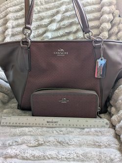 Coach Tote Bag And Matching Wallet