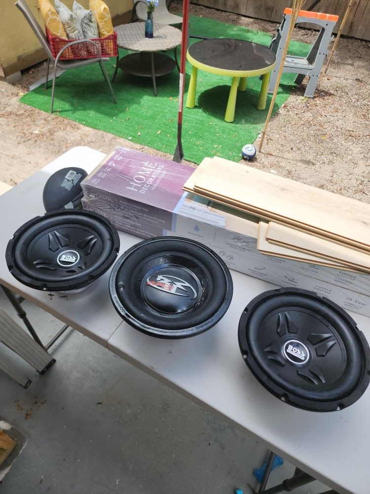 Speaker 10" Boss Audio And 1 Rockford Punch
