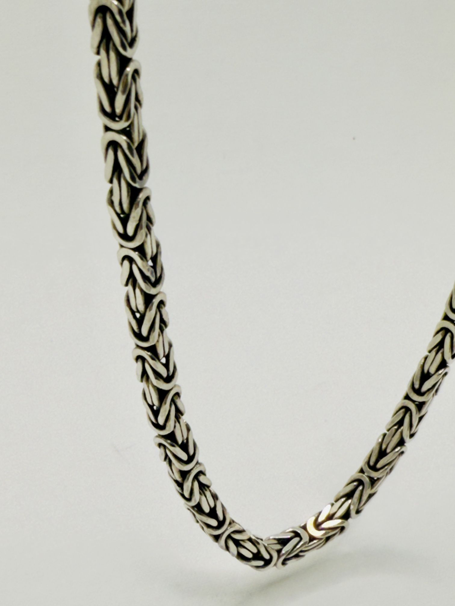 Great Big 925 Sterling Silver Byzantine Box Chain