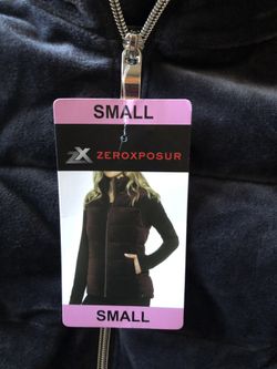 NWT Womens ZeroXposur Velour Puffer Velvet NIGHTFALL ( Small )