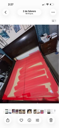 King size bed frame Bassett furniture