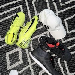120 $Bundle Deal ! All 3 For 1 Price Nike Mercurial Vapor Elite Off White Hat Free Run Nike High Top 