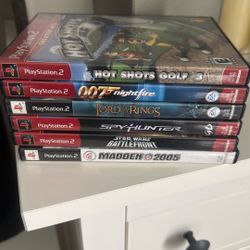 6 Play Station 2 Games 