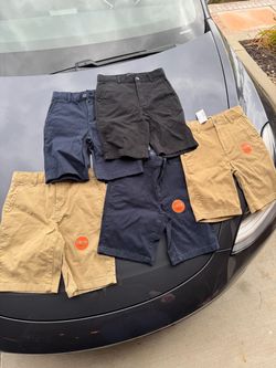 Lot of 5 youth size 8 Chino Shorts